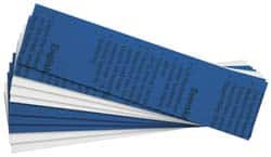 Gravotech 10 Inch Long x 2 Inch High, Plastic Engraving Stock Blue and White 17353N210 - 00128140