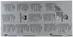 Gravotech 24 Inch Long x 12 Inch High, Plastic Engraving Stock Gray and White 29584Q - 00128256