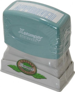 Value Collection Approved, Blue Pre-Inked Stamp 1/2 Inch Wide x 1-5/8 Inch Long MSC-1008 - 36968832