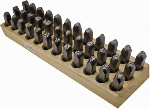 C.H. Hanson 36 Piece, 3/8" Character Steel Stamp Set Letters & Figures, Heavy Duty G12440 - 68444157