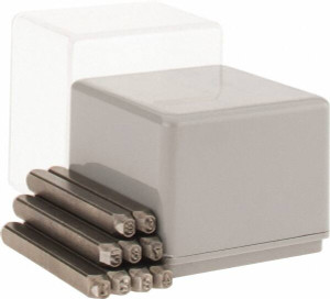 C.H. Hanson 9 Piece, 3/32" Character Steel Stamp Set Figures, Hand Cut G20630 - 68444355