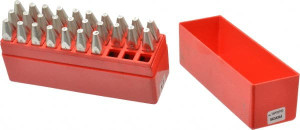 Pryor 27 Piece, 1/8" Character Steel Stamp Set Letters, Top Import Heavy Duty PHD27030 - 08943896