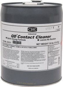 CRC 5 Gallon Pail Contact Cleaner 0°F Flash Point, 22,600 Volt Dielectric Strength, Flammable, Food Grade, Plastic Safe 1003408 - 02983039 CRC 5 Gallon Pail Contact Cleaner 0°F Flash Point, 22,600 Volt Dielectric Strength, Flammable, Food Grade, Plastic Safe 1003408 - 02983039