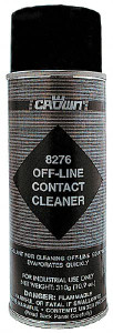 Crown 10.9 Ounce Aerosol Contact Cleaner 0°F Flash Point, Flammable, Food Grade, Plastic Safe 8276 - 00040303