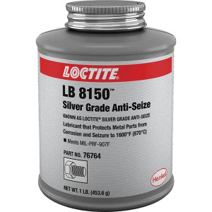 Loctite 1 Lb Can High Temperature Anti-Seize Lubricant Silver Colored, 1,600°F, Silver Colored, Water Resistant 235005 - 00202291