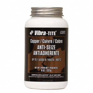 Vibra-Tite 8 oz Jar, Copper Anti-Seize Lubricant, with Brush Cap -65 to 1800° F 90718 - 40549925