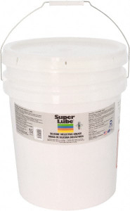 Synco Chemical Super Lube 30 Lb Pail Silicone General Purpose Grease Translucent White, Food Grade, 500°F Max Temp, NLGIG 2, 91030 - 02105682