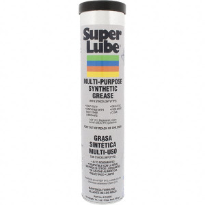 Synco Chemical Super Lube 14.1 oz Cartridge Synthetic General Purpose Grease Translucent White, Food Grade, 450°F Max Temp, NLGIG 00, 41150/00 - 07599517