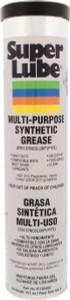 Synco Chemical Super Lube 14.1 oz Cartridge Synthetic Lubricant w/PTFE General Purpose Grease Translucent White, Food Grade, 450°F Max Temp, NLGIG 000, 41150/000 - 30301253