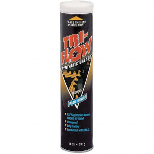 Tri-Flow 14 oz Cartridge Synthetic High Temperature Grease Translucent White, Food Grade & High Temperature, 400°F Max Temp, NLGIG 2, TF220211 - 67025957