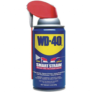 WD-40 8 oz Multi-Use Product with Smart Straw, Sprays 2 Ways Multi-Purpose Lubricant: Stop Squeaks, Removes & Protects, Loosens Rusted Parts, Free Sticky Mechanisms, Drives Out Moisture 49002 - 55300800