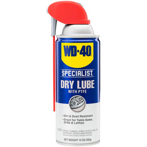 WD-40 WD-40 Specialist 10 oz Dirt & Dust Resistant Dry Lube PTFE Spray with SMART STRAW SPRAYS 2 WAYS High Temperature, Low Temperature, High Pressure, For Blades & Bits, Table Saws, Drills & Lathes 30005 - 82218694