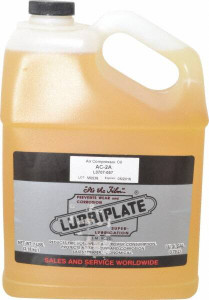 Lubriplate 1 Gal Bottle, ISO 100, SAE 30, Air Compressor Oil 430 Viscosity (SUS) at 100°F, 63 Viscosity (SUS) at 210°F, Series AC-2A L0707-057 - 00424861