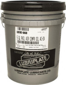 Lubriplate 5 Gal Pail, ISO 100, SAE 30, Air Compressor Oil 430 Viscosity (SUS) at 100°F, 63 Viscosity (SUS) at 210°F, Series AC-2A L0707-060 - 00424879