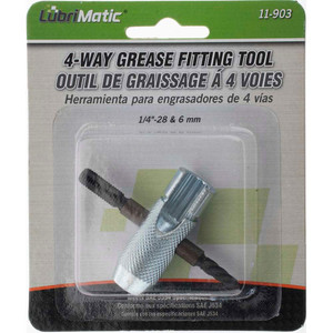 Value Collection Grease Fitting Extractors, Installers & Cleaners, Type: Grease Fitting Extractor, Extractor Tap Rethreads: 1/4-28, Extractor Hex Size (Inch): 3/8, 5/16 BD-19330 - 43592823