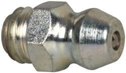 Alemite Straight Head Angle, 1/4-28 UNF-2A Nickel/Copper Standard Grease Fitting 9/32" Hex, 33/64" Overall Height, 5/32" Shank Length, Zinc Plated Finish 1792-B - 03245107