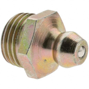 Value Collection Straight Head Angle, M10x1 Taper Thread Grease Fitting Zinc Plated Finish BDNA--7604-58 - 61861977
