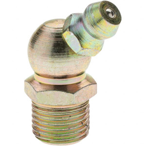 Value Collection 45° Head Angle, 1/8-27 Standard Grease Fitting Zinc Plated Finish BDNA--7575-1 - 61862173