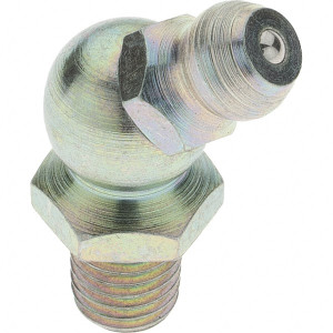Value Collection 45° Head Angle, 1/4-28 Taper Thread Grease Fitting Zinc Plated Finish BDNA-7580 - 61862223