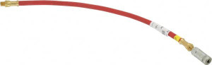 Alemite 18" Long, 4,800 psi Operating Pressure, Grease Gun Hose & Coupler Assembly 1/8 NPTF 6654-A - 03243920