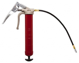 Alemite 7,500 psi Max, Flexible Pistol Grease Gun 16 Ounce Cartridge Capacity, 30 Strokes per oz., Bulk, Cartridge, Includes Coupler 555-E - 87947065