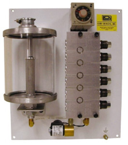LDI Industries 0.16 cc Output per Cycle, 8 Outlet Panel-Mounted Central Lubrication System Air-Operated Pump Oil, 1/8-27 Outlet Thread, NPTF PMP360-08 - 84903392