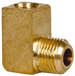 Trico 5/16-24 x 1/8 Thread, Central Lubrication System Fitting NPT Thread, Street Elbow FE-1002 - 00223545