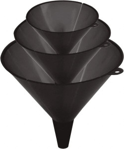 LuMax 48 oz Capacity Plastic Funnel Set Straight Spout, Black LX-1605 - 38446589