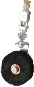 LDI Industries 3" Width/Diam, Oil Reservoir Lubrication Brushes 250°F, Straight Shank NVB401-2 - 03241346
