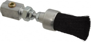 LDI Industries 1" Width/Diam, PTF Thread Oil Reservoir Lubrication Brushes 1-5/8" Bristle Length, 250°F, 3-5/8" Length Under Mounting Thread, Straight Shank SB103-2 - 03241437