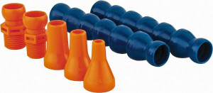 Loc-Line 13" Hose Length, 1/2, 1/4 & 3/8" Nozzle Diam, 1/2" Hose ID, Coolant Hose Kit 3/8 & 1/2" NPT For Loc-Line Modular Hose Systems 50813 - 09777400