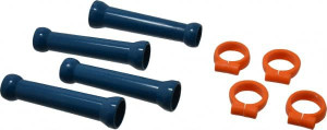 Loc-Line 1/2" Hose Inside Diam, Coolant Hose Extension Element Kit Includes (4) 1/2" Element Clamp, (4) 1/2" Extension Element, for Use with Loc-Line Modular Hose System, 8 Pieces 51835 - 09777459