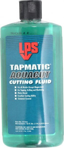 LPS Labs Tapmatic AquaCut 16 oz Bottle Cutting & Tapping Fluid Water Soluble, For Use on Ferrous Metals 01216 - 00262725