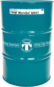 Master Fluid Solutions Trim MicroSol 585XT 54 Gal Drum Cutting & Grinding Fluid Semisynthetic, For Use on Titanium, Iron, Steel, Copper MS585XT/54 - 06728950