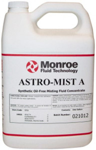Monroe Fluid Technology Astro-Mist A 1 Gal Bottle Grinding Fluid Synthetic, For Use on Iron & Steel 0056-1-104 - 00268409 Monroe Fluid Technology Astro-Mist A 1 Gal Bottle Grinding Fluid Synthetic, For Use on Iron & Steel 0056-1-104 - 00268409