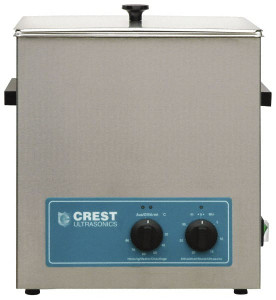 Crest Ultrasonics 3.25 Gal Bench Top Water-Based Ultrasonic Cleaner 203.2 x 298.45 x 241.3mm Inside Tank Dimensions 1100PH045-1 - 70050505