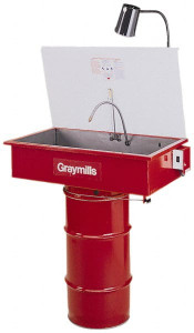 Graymills 20 Gal Drum Mount Solvent-Based Parts Washer 8-3/4 x 36 x 20" Inside Tank Dimensions DMD236 - 09113127