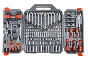 Crescent 180 Piece 1/4" and 3/8" Drive 6 Point SAE/Metric Professional Tool Set - CTK180