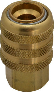 Coilhose Pneumatics Open Check Brass Air Chuck Lock On Chuck, 1/4 FPT CH15A - 00577353