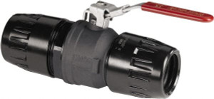 Transair 1-1/2" ID, 40mm OD, Lockable Ball Valve Brass, 232 psi Working Pressure 4092 40 00 - 46016135