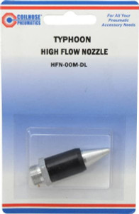 Coilhose Pneumatics Blow Gun Safety High Flow Nozzle 1/2-27 UNS, 2" Long, Aluminum HFN-00M-DL - 85804730