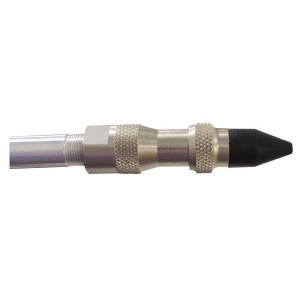 Coilhose Pneumatics 125 Max psi Rubber Push Button Blow Gun 1/4 NPT, 15" Tube Length, Nickel Plated Brass 812-12-DPB - 59544700