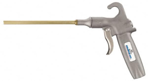 Guardair 120 Max psi Safety Shield Pistol Grip Blow Gun 1/4 NPT, 6" Tube Length, Aluminum Body/Brass Extension 76S006 - 48678635