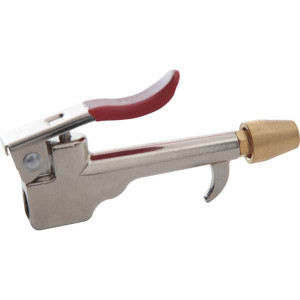 Value Collection 90 Max psi Safety Nozzle Thumb Lever Blow Gun 1/4 NPT, 1/8" Tube Length, Chrome Plated Zinc 4011855513JP - 40247827
