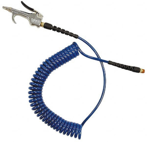 Coilhose Pneumatics 3/16" ID Hose & Blow Gun Assembly 15 ft. Long Hose, 1/4" Inlet, MPT Thread 600V-PU316-15B - 67183657