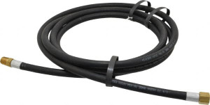 Alliance Hose & Rubber 1/4" ID x 1/2" OD 10 ft. Long Multipurpose Air Hose MNPT x FNPT(Swivel) Ends, 200 Working psi, -40 to 190°F, 1/4" Fitting, Black HZB02520-10-31 - 56551849