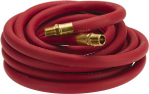 Continental ContiTech 1/2" ID x 0.838" OD 25 ft. Long Multipurpose Air Hose MNPT x MNPT Ends, 250 Working psi, -40 to 190°F, 1/2" Fitting, Red 20025910 - 48578405