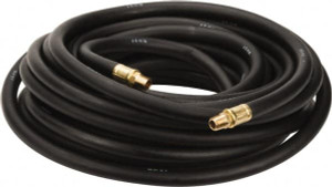 Continental ContiTech 3/8" ID x 0.688" OD 50 ft. Long Oil Resistant Air Hose MNPT x MNPT Ends, 300 Working psi, -20 to 190°F, 1/4" Fitting, Black 20025444 - 48580245