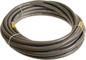 Continental ContiTech 1/4" ID x 0.45" OD 15 ft. Long Multipurpose Air Hose MNPT x MNPT Ends, 300 Working psi, -10 to 158°F, 1/4" Fitting, Gray PLG02530-15-11 - 55892954