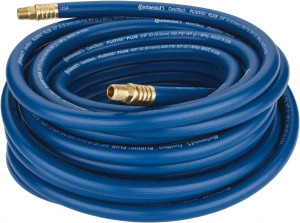 Continental ContiTech 3/8" ID x 0.66" OD 50 ft. Long Multipurpose Air Hose MNPT x MNPT Ends, 300 Working psi, -10 to 158°F, 1/4" Fitting, Blue 20133206 - 78079399
